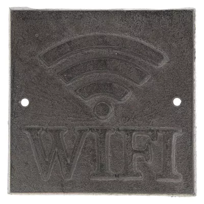 Clayre & Eef Textschild 8x8x0.5 cm