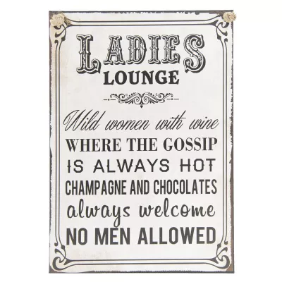 Clayre & Eef Textschild 29x40 cm