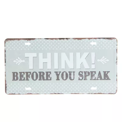Clayre & Eef Textschild 30x15 cm