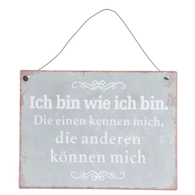 Clayre & Eef Textschild 20x15 cm