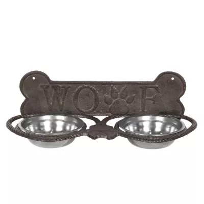 Clayre & Eef Tier Fressnapf 39x18x12 cm / 2x300 ml