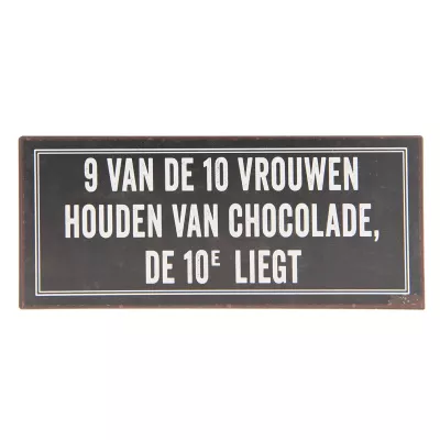 Clayre & Eef Textschild 30x13 cm