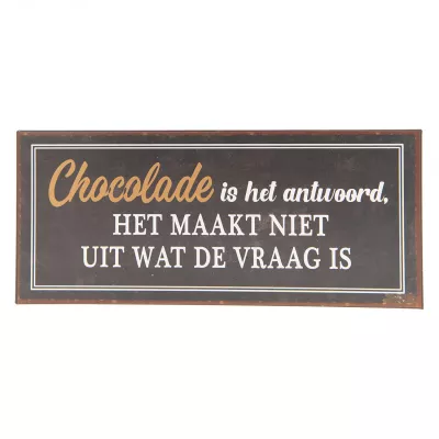 Clayre & Eef Textschild 30x13 cm