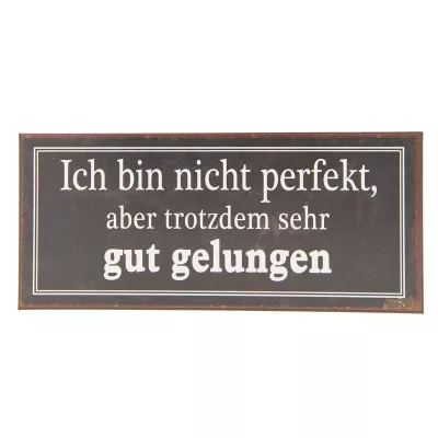 Clayre & Eef Textschild 30x13 cm