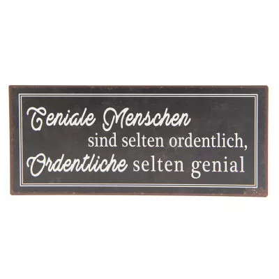 Clayre & Eef Textschild 30x13 cm