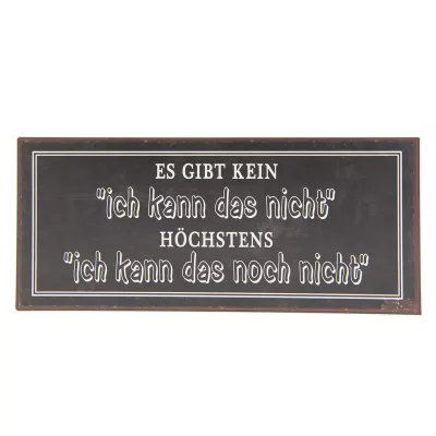 Clayre & Eef Textschild 30x13 cm