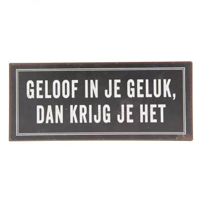Clayre & Eef Textschild 30x13 cm