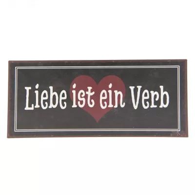 Clayre & Eef Textschild 30x13 cm