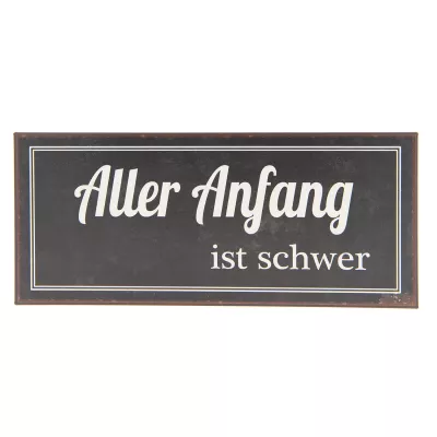 Clayre & Eef Textschild 30x13 cm
