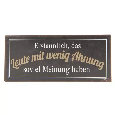 Clayre & Eef Textschild 30x13 cm