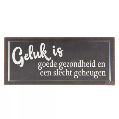 Clayre & Eef Textschild 30x13 cm