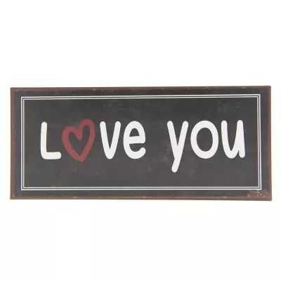 Clayre & Eef Textschild 30x13 cm