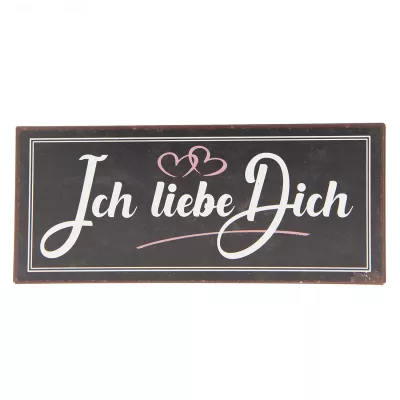 Clayre & Eef Textschild 30x13 cm