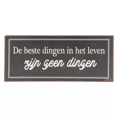 Clayre & Eef Textschild 30x13 cm