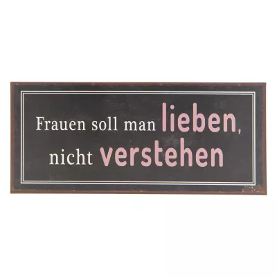 Clayre & Eef Textschild 30x13 cm