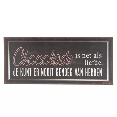 Clayre & Eef Textschild 30x13 cm