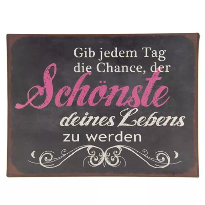 Clayre & Eef Textschild 35x1x26 cm