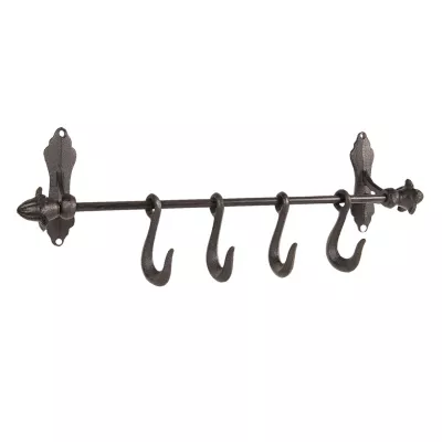 Clayre & Eef Garderobe 4 Haken 49x8x13 cm