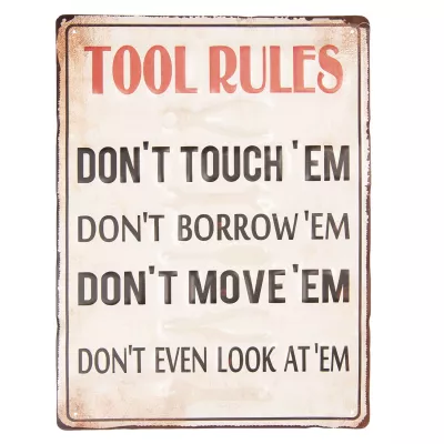 Clayre & Eef Textschild 30x40 cm