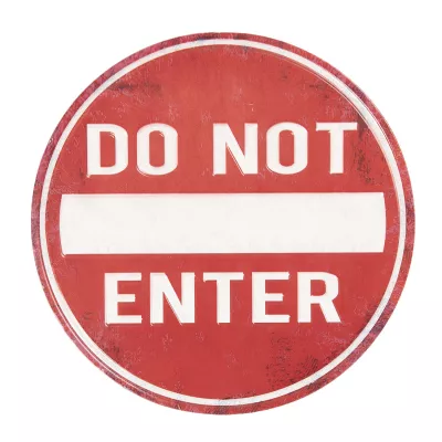 Clayre & Eef Textschild Ø 35 cm