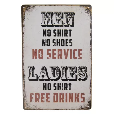 Clayre & Eef Textschild 20x30 cm