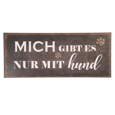 Clayre & Eef Textschild 30x13 cm