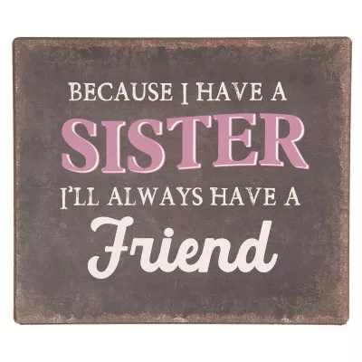 Clayre & Eef Textschild 15x13 cm