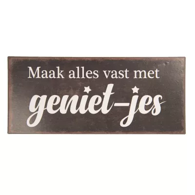 Clayre & Eef Textschild 30x13 cm