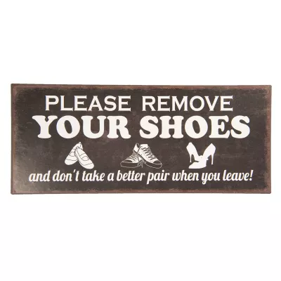 Clayre & Eef Textschild 30x13 cm
