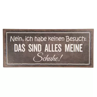 Clayre & Eef Textschild 30x13 cm