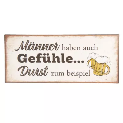 Clayre & Eef Textschild 30x13 cm