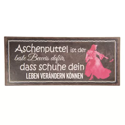 Clayre & Eef Textschild 30x13 cm