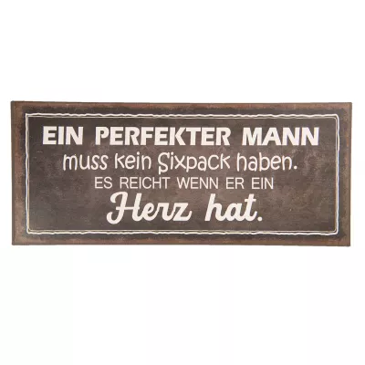 Clayre & Eef Textschild 30x13 cm