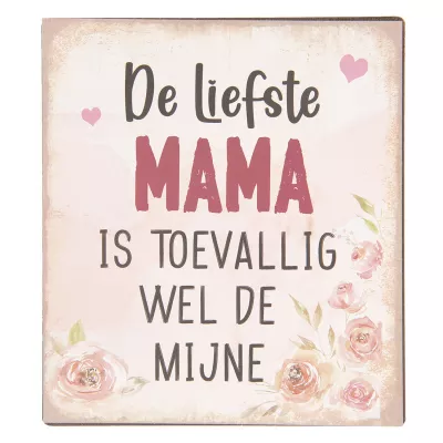 Clayre & Eef Textschild 13x15 cm