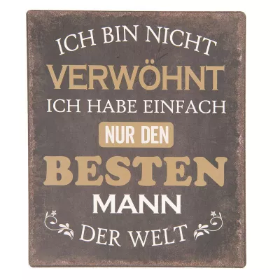 Clayre & Eef Textschild 13x15 cm