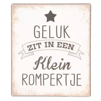 Clayre & Eef Textschild 13x15 cm
