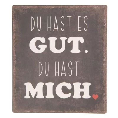 Clayre & Eef Textschild 13x15 cm