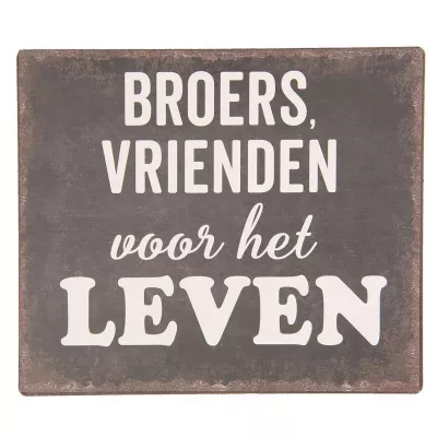 Clayre & Eef Textschild 15x13 cm
