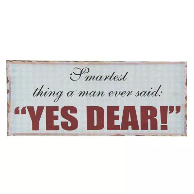 Clayre & Eef Textschild 30x13 cm