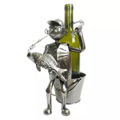 Clayre & Eef Flaschenhalter Fischer 21x15x26 cm