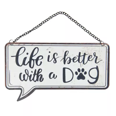 Clayre & Eef Textschild 24x13 cm