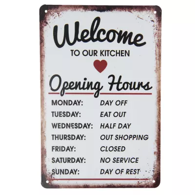 Clayre & Eef Textschild 20x30 cm