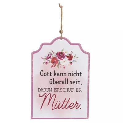 Clayre & Eef Textschild 18x25 cm