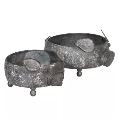 Clayre & Eef Pflanzenhalter» Ø 34x15 / Ø 28x12 cm