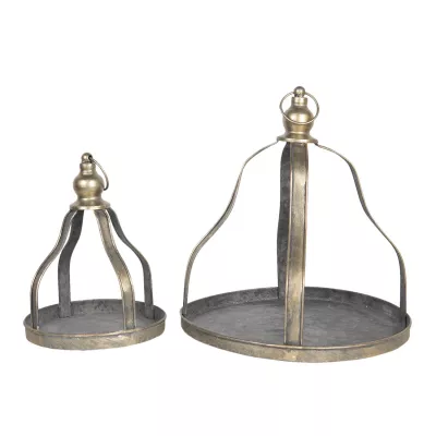 Clayre & Eef Dekorativer Schale (2) Ø 29x31 / Ø 18x24 cm