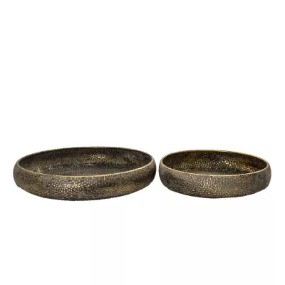 Clayre & Eef Tablett (set 2) (2) Ø 50x8 / Ø 39x8 cm