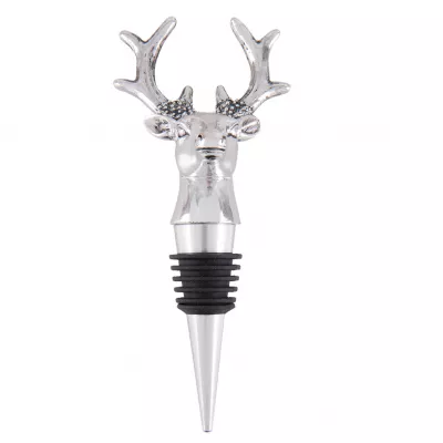 Clayre & Eef Flaschenverschluss Hirsch 6x4x13 cm
