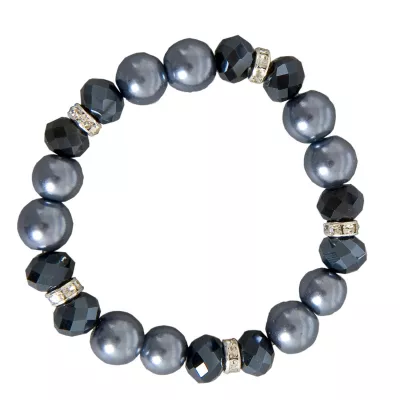 Clayre & Eef Armband schwarz/grau