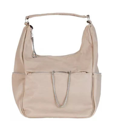 Clayre & Eef Handtasche Kunstleder beige ca. 28 x 26 cm