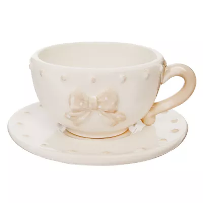 Clayre & Eef Kaffeetasse mit Untertasse  Ø 11x5 cm